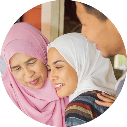Family members back home for Eid celebrations